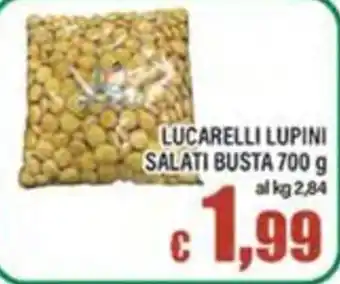 Top Supermercati Lucarelli lupini salati offerta