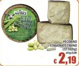 Top Supermercati Pecorino stagionato Favino offerta