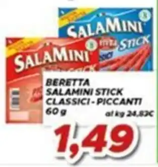 MA Supermercati Beretta Salamini Stick Classici - Piccanti offerta