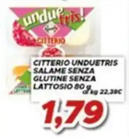 MA Supermercati Citterio unduetris salame senza glutine senza lattosio offerta