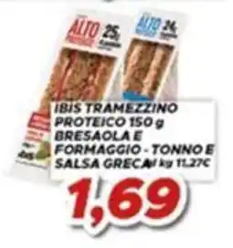 MA Supermercati Ibis tramezzino proteico offerta