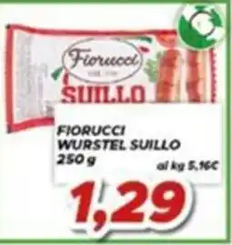 MA Supermercati Fiorucci wurstel suillo offerta