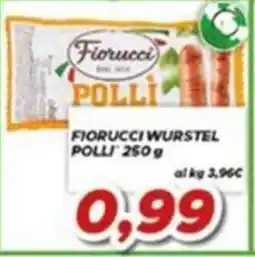 MA Supermercati Fiorucci wurstel polli offerta