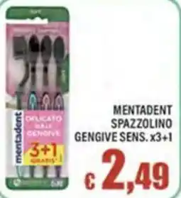 Top Supermercati Mentadent spazzolino gengive sens offerta