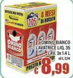 Top Supermercati Omino bianco lavatrice liquido offerta