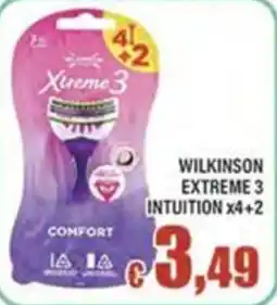 Top Supermercati Wilkinson Extreme 3 Intuition offerta