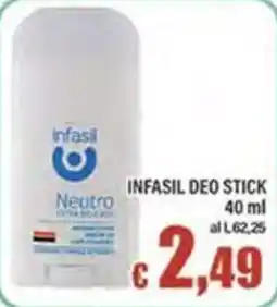 Top Supermercati Infasil Neutro deo stick offerta