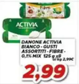 MA Supermercati Danone Activia bianco gusti assortiti fibre offerta