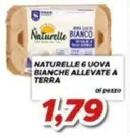 MA Supermercati Naturelle uova bianche allevate a terra offerta