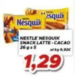 MA Supermercati Nestlé Nesquik Snack Latte - Cacao offerta