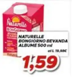 MA Supermercati Naturelle Bongiorno bevanda albume offerta