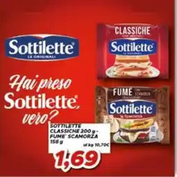 MA Supermercati Sottilette Classiche/Fume Scamorza offerta