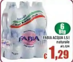 Top Supermercati Fabia acqua naturale offerta