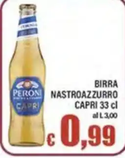 Top Supermercati Peroni Nastro Azzurro Capri offerta