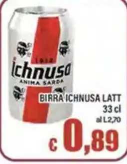Top Supermercati Birra Ichnusa Latt offerta