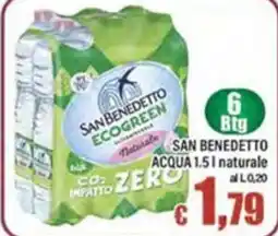 Top Supermercati San Benedetto Acqua naturale offerta