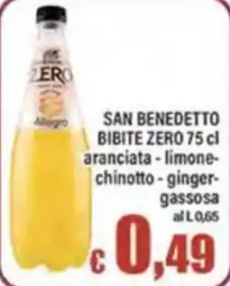 Top Supermercati San Benedetto Bibite Zero offerta