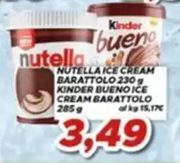 MA Supermercati Nutella ice cream barattolo offerta