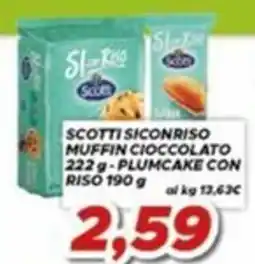 MA Supermercati Scotti Siconriso Muffin Cioccolato offerta