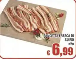 Top Supermercati Pancetta fresca di suino offerta
