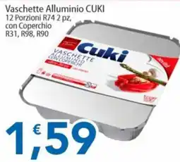 Sidis Vaschette Alluminio Cuki offerta