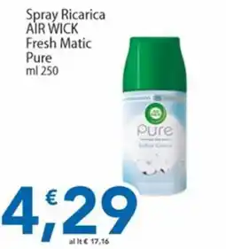Sidis Spray Ricarica Air Wick Fresh Matic Pure offerta