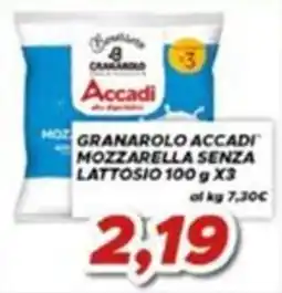MA Supermercati Granarolo Accadi Mozzarella senza lattosio offerta