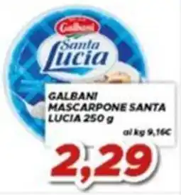 MA Supermercati Galbani Mascarpone Santa Lucia offerta