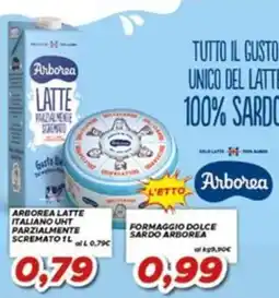 MA Supermercati Latte italiano UHT parzialmente scremato Arborea offerta