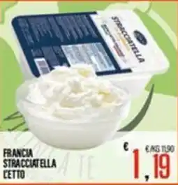 Supermercati EffePiù Francia stracciatella l'etto offerta
