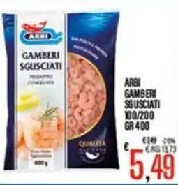Supermercati EffePiù Arbi gamberi sgusciati offerta