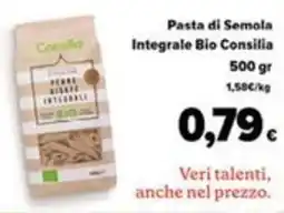 Supermercati EffePiù Pasta di Semola Integrale Bio Consilia offerta