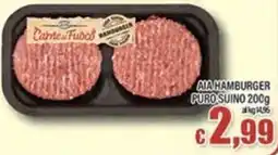 Top Supermercati Aia hamburger puro suino offerta