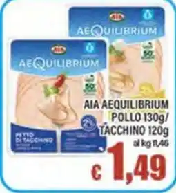 Top Supermercati Aia Aequilibrium Pollo Tacchino offerta