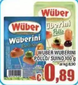 Top Supermercati Wüber Wüberini Pollo/Suino offerta