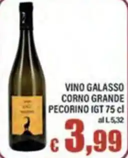 Top Supermercati Vino Galasso Corno Grande Pecorino IGT offerta