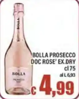 Top Supermercati Bolla prosecco doc rose' ex.dry offerta