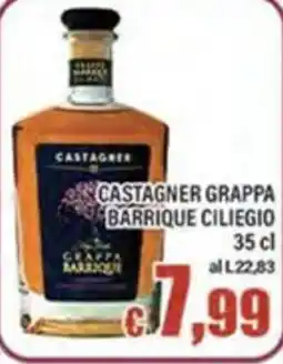 Top Supermercati Castagner grappa barrique ciliegio offerta