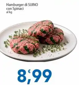 Sidis Hamburger di SUINO con Spinaci offerta