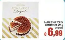 Top Supermercati Carte d'Or torta romantica offerta