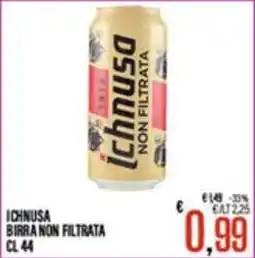 Supermercati EffePiù Ichnusa birra non filtrata offerta