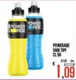 Supermercati EffePiù Powerade vari tipi offerta