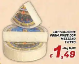 Idromarket Lattebusche Form.Piave Dop Mezzano offerta
