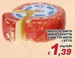 Idromarket Caciotta Sienetta Mista offerta