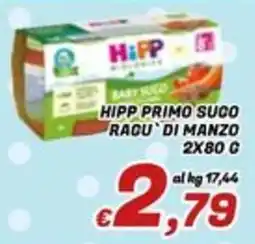 Idromarket Hipp primo sugo ragu di manzo offerta