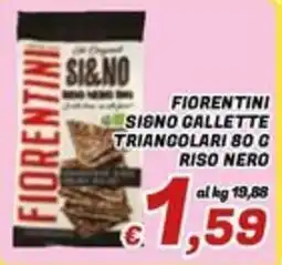 Idromarket Fiorentini Signo Gallette Triangolari Riso Nero offerta