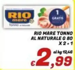 Idromarket Rio mare tonno al naturale offerta