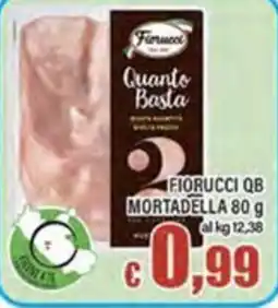 Top Supermercati Fiorucci Quanto Basta Mortadella offerta