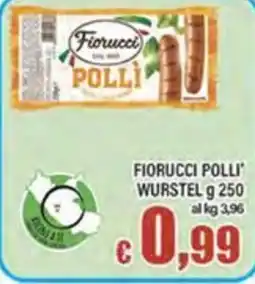 Top Supermercati Fiorucci Polli' Wurstel offerta