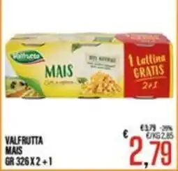 Supermercati EffePiù Valfrutta Mais offerta